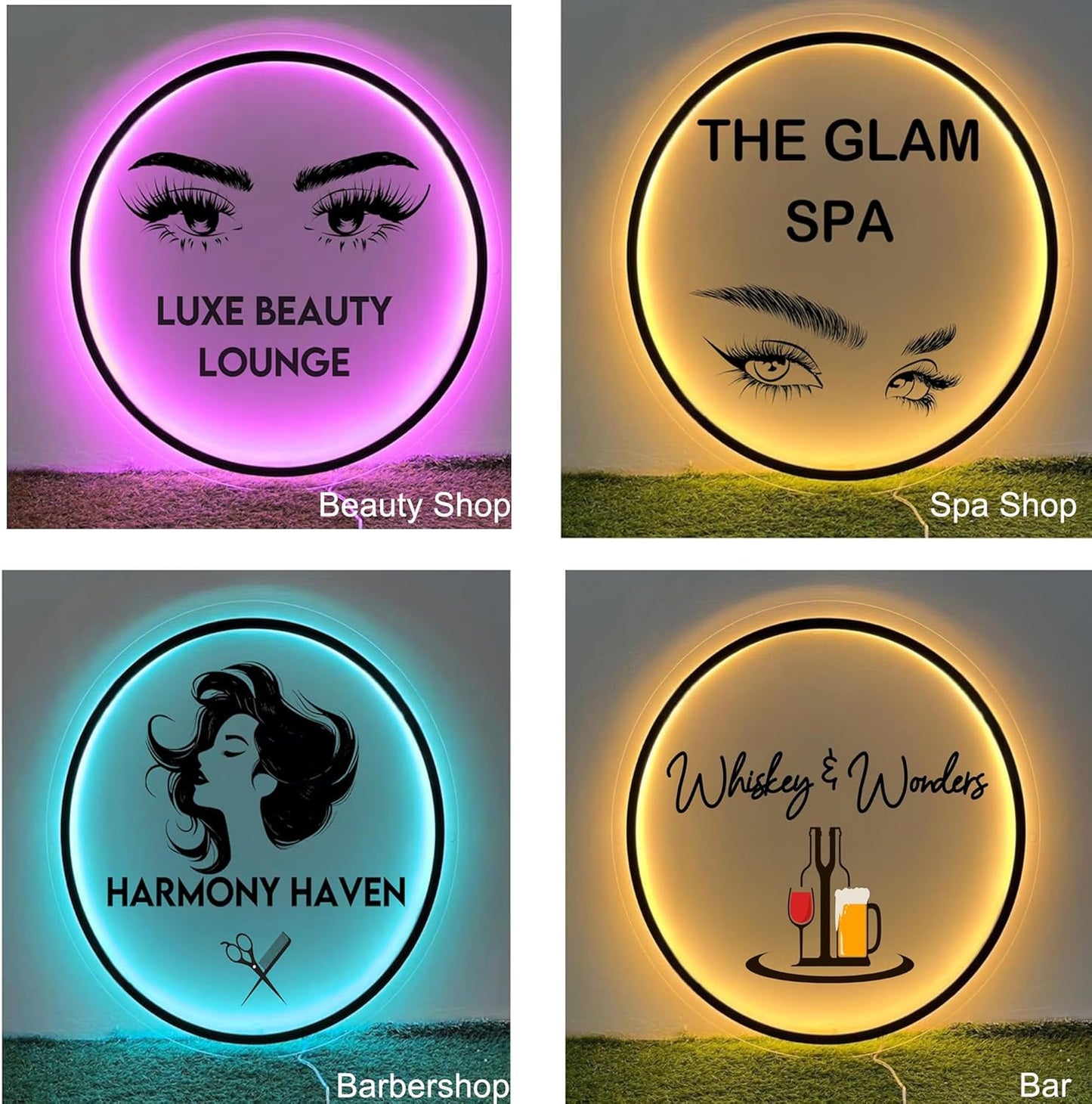 Custom Logo Neon Sign, Personalized Backlit Illuminated Sign, Floating Logo Signs for Wall Decor, Customize Logo Sign for Business, Salon Beauty Nail Studios